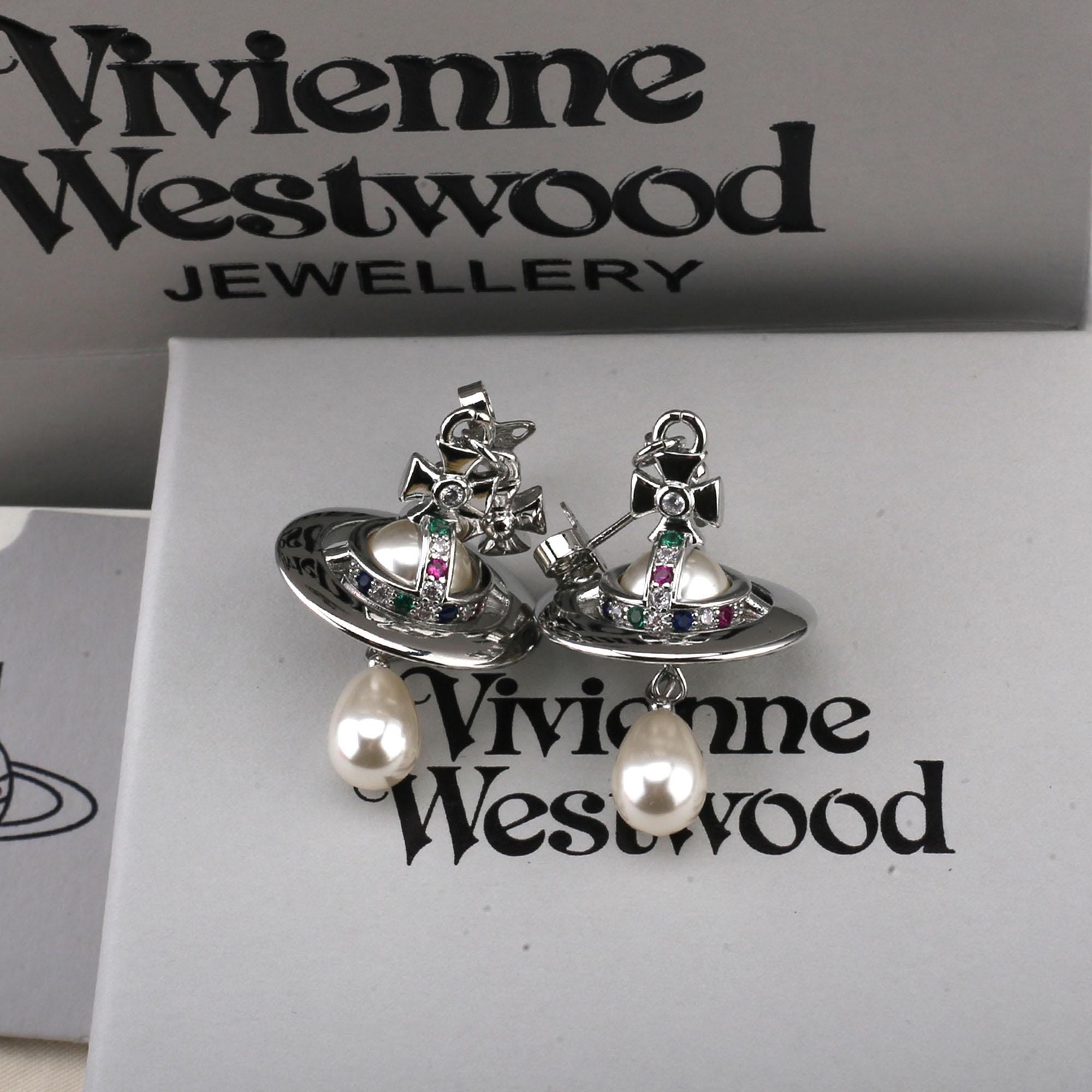 Vivienne Westwood Earrings Sterling Silver - Etsy