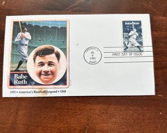 1983 Babe Ruth First Day of Issue Envelope