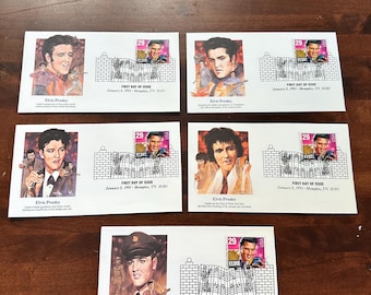 Sobres de edición limitada de Elvis Presley de 1993, primer día de emisión (5)