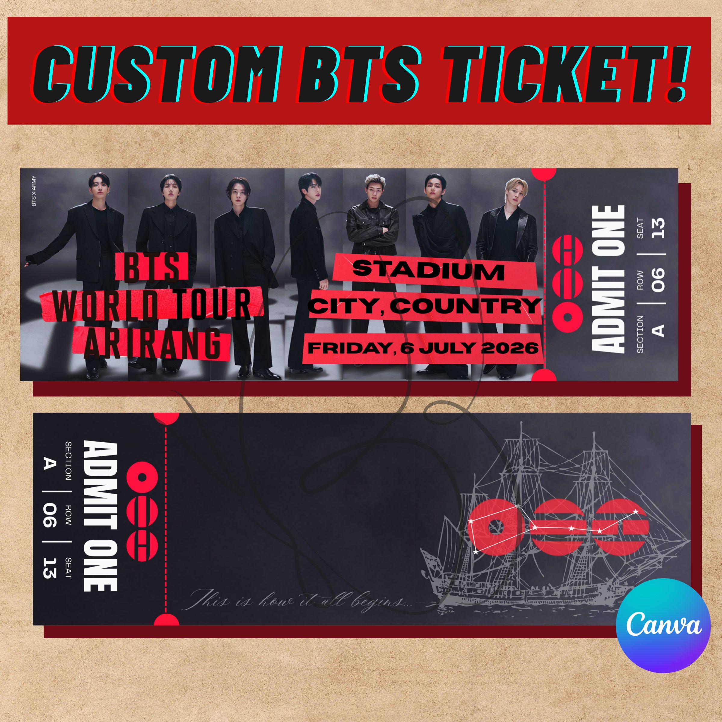 Bts ticket - Etsy 日本