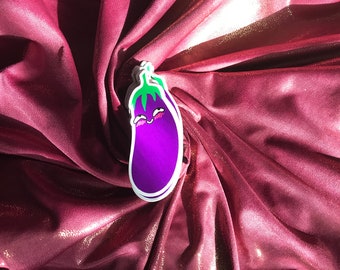 Pervy Eggplant Sticker