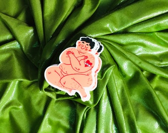 Self Hug Self Love Tiny Fatty Sticker