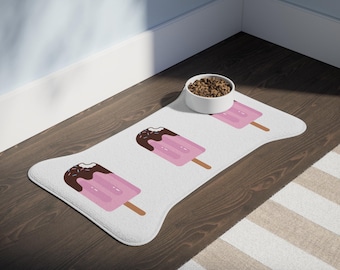 Tappetini per cibo per animali domestici a forma di gelato