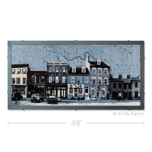 Fell's Point Map Baltimore Maryland Wall Art - Etsy
