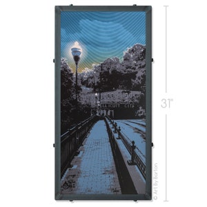 Main St. Bridge, Ellicott City, MD, Framed Silkscreen Print