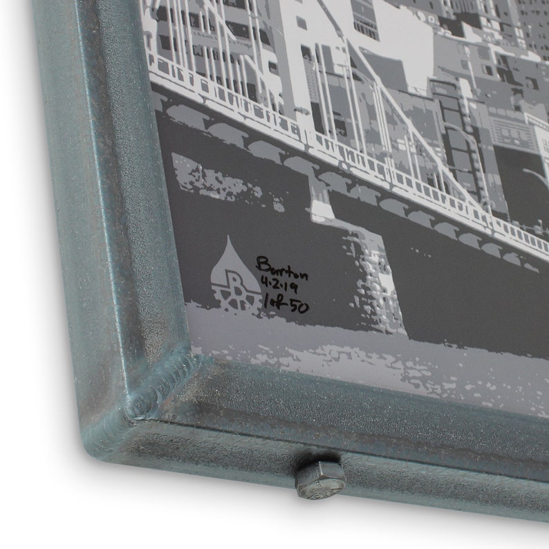 Pittsburgh Triptych Framed Art Pittsburgh Art Three Etsy