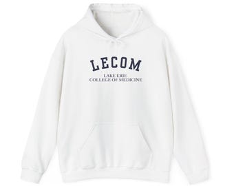 Moletom com capuz da LECOM, Moletom da Faculdade de Medicina do Lago Erie, Produtos da LECOM, Moletom com capuz para estudante de medicina, Roupas para faculdade de medicina, Presente para futuro médico