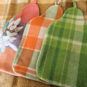 Australian wool Hot water bottle cover brights with hot water bottle