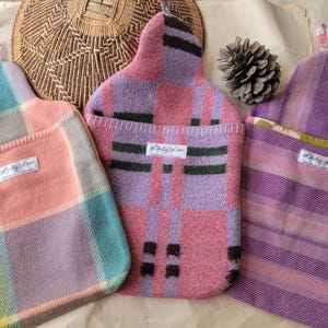Australian repurposed  wool hot water bottle cover Mothers Day Gift