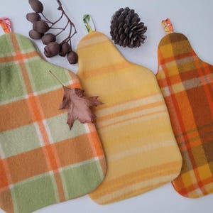 Australian repurposed  wool hot water bottle cover