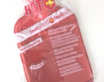 Rubber hot water bottle Australian standard keep warm in Bed