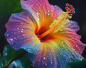 Rare Fairy Dust Hibiscus Seeds, Exotic Perennial Flower, Container Garden Blooms