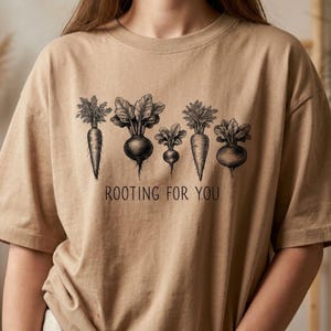 Rooting For You PNG, Funny Gardening PNG, Vintage Botanical Vegetable, Garden Lover Gift, Farmer Market Shirt Design, Cricut Sublimation