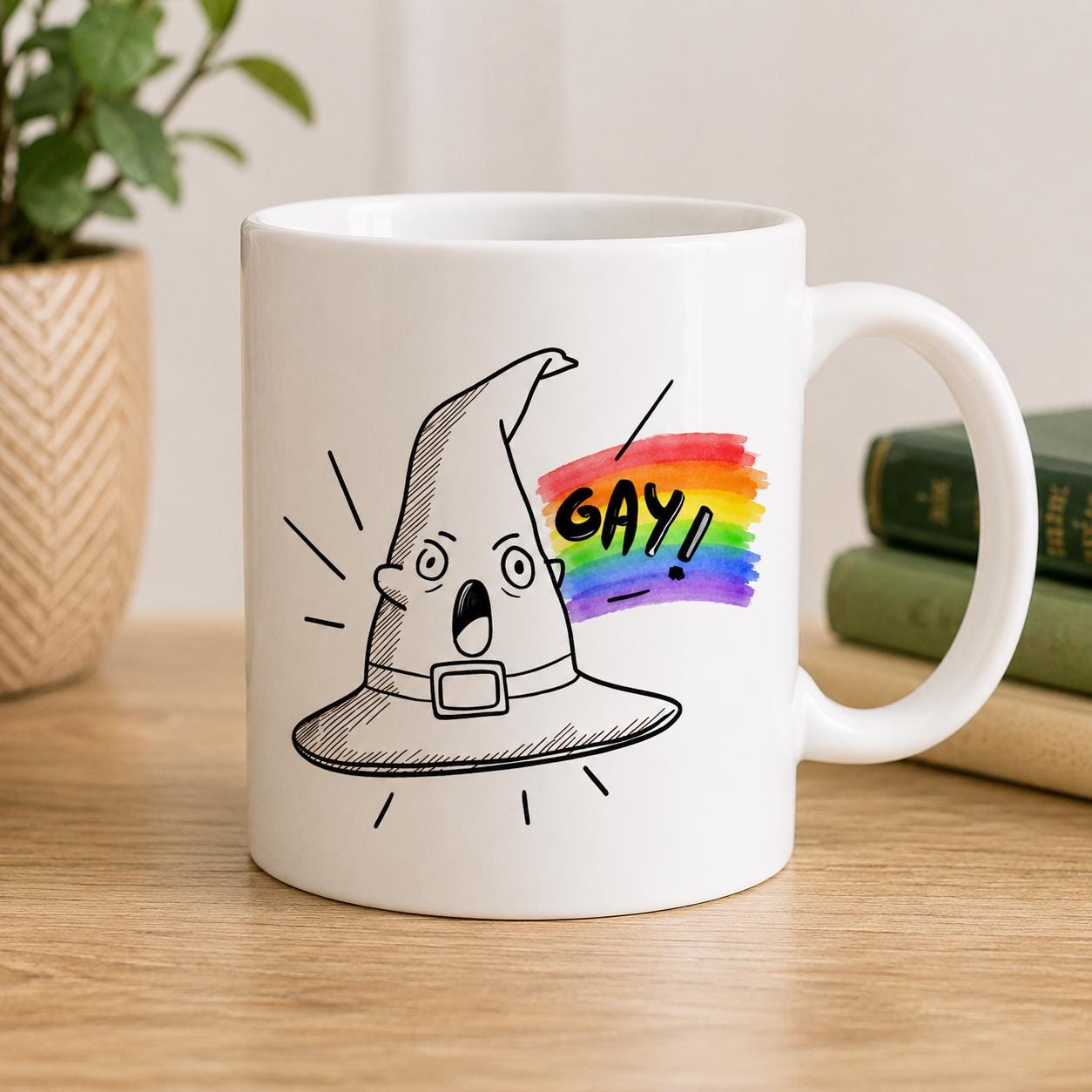 Funny Gay Wizard Hat PNG, LGBTQ Pride Png, Rainbow Pride Shirt Design ...