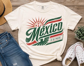 Mexico Soccer PNG, Retro Football Fan Graphic (Digital Download)