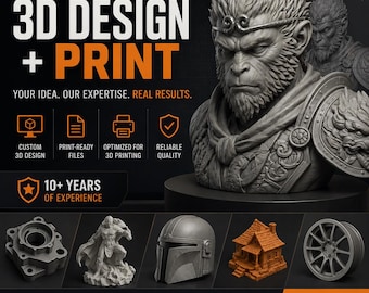 Custom 3D Design & Printing | STL, OBJ, 3MF Files