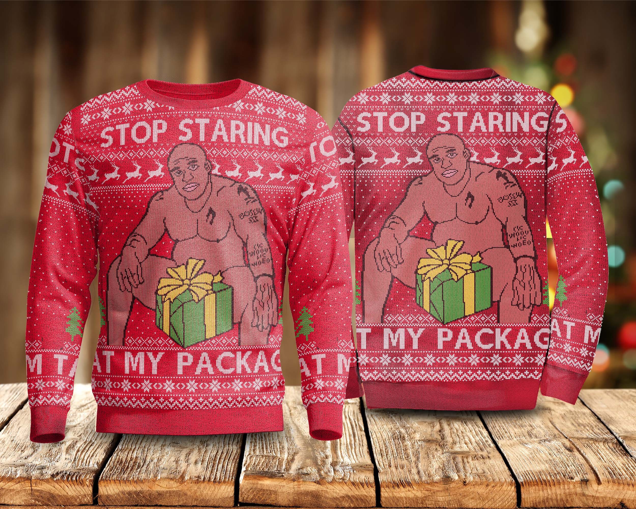Barry wood shop ugly christmas sweater