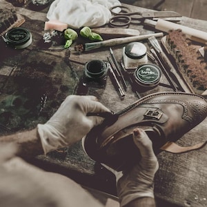 Artisan made shoes from a small workshop using the best quality materials.