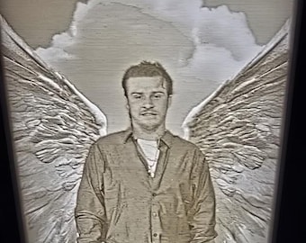 Custom Picture Lithophane | Personalized 3D Printed Photo Lamp