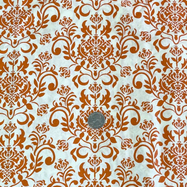 White Damask Fabric Etsy