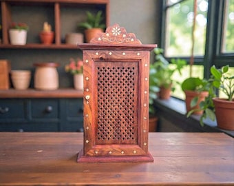 Portachiavi in stile fatto a mano Portachiavi in legno Artigianato a mano Mobiletto Organizzatore da parete, Decorazione rustica tradizionale design unico casa e