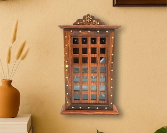 Portachiavi in stile fatto a mano Portachiavi in legno Artigianato a mano Mobiletto Organizzatore da parete, Decorazione rustica tradizionale design unico casa e