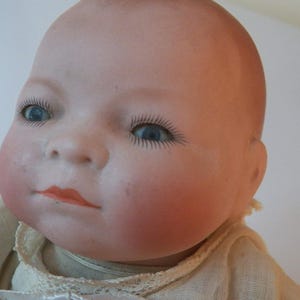 Antique 12&quot; Putnam ByeLo Doll: 1922 Porcelain Head, Cloth Body