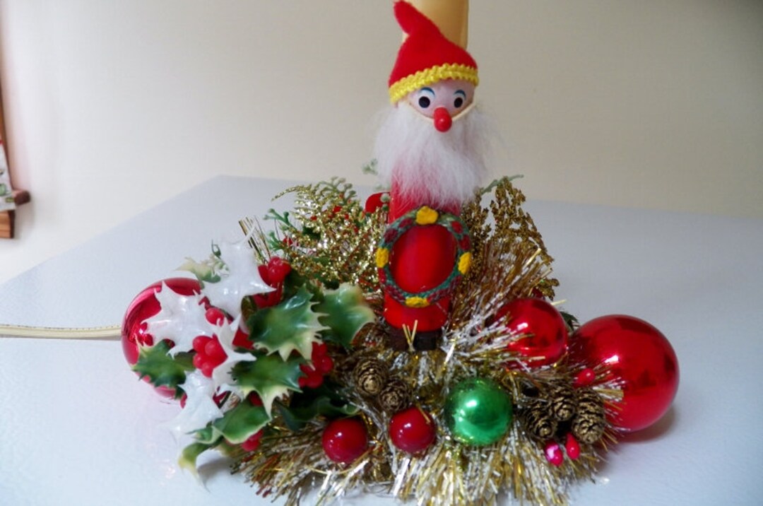 Vintage CHRISTMAS CANDOLIER ARRANGEMENT Hand Made 10