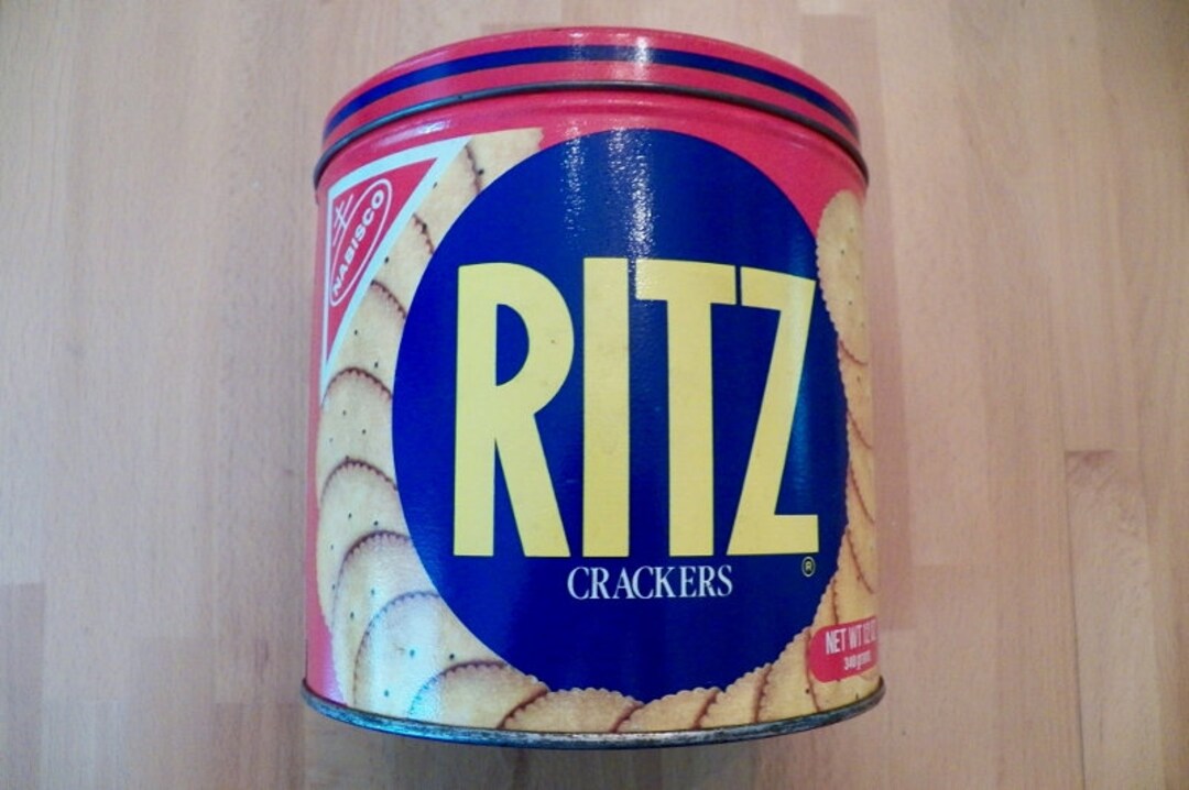 Vintage RITZ CRACKER TIN 1982 cracker Keeper Etsy