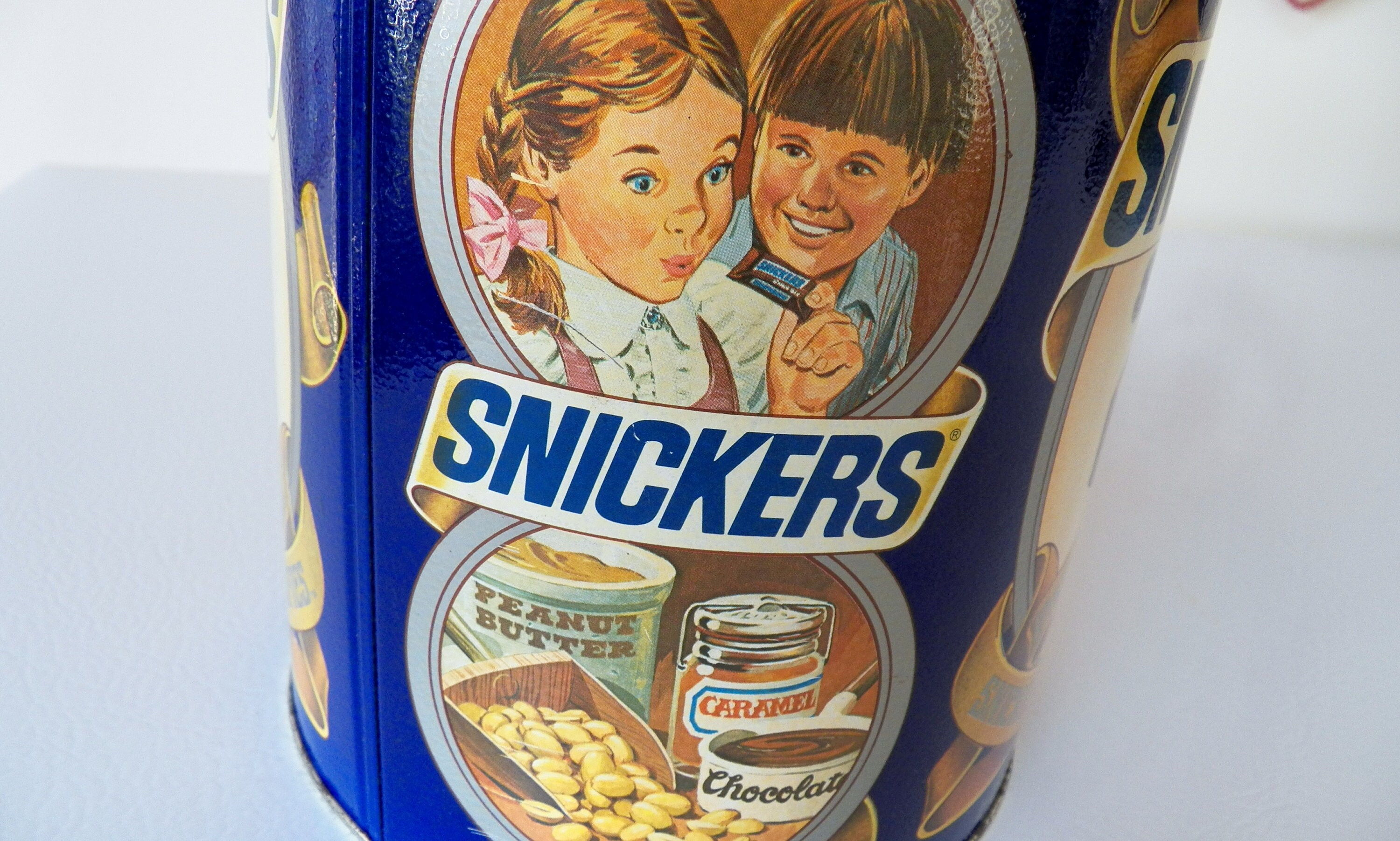 1980s Vintage Snickers Tin: Collectible Candy Storage - Etsy