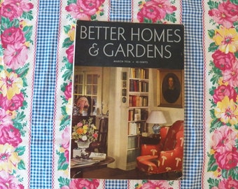 Vintage 1936 BETTER HOMES & GARDENS Magazine Excellent Condition 112 Pgs. Recipes, Home Decor, House Plans Fab Advertisements Collectible