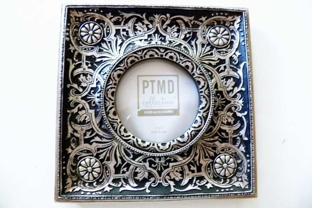 Vintage SILVER PHOTO FRAME Ornate Cutwork Design 6 and 1/2 Etsy