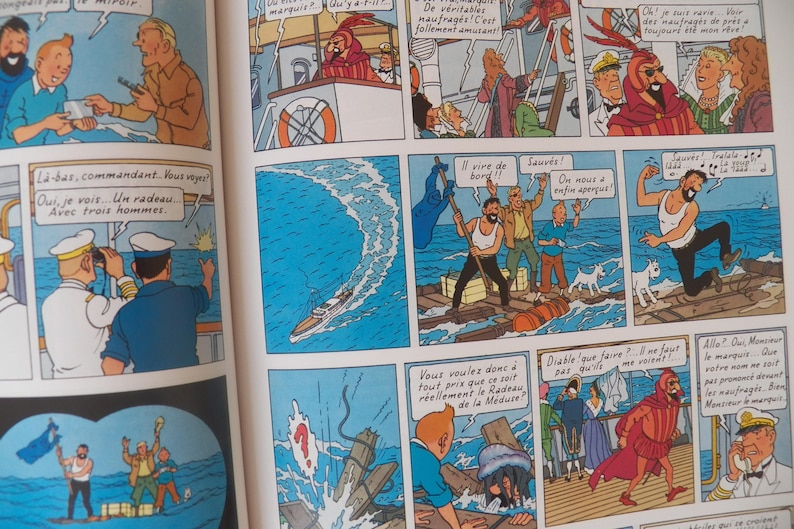 1986 Hardcover Coke En Stock Tintin French Edition – Children's Adventure Book image 7