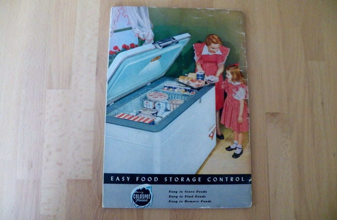 Vintage 1955 SEARS COLDSPOT Freezers Cookbook and Manual RARE Etsy