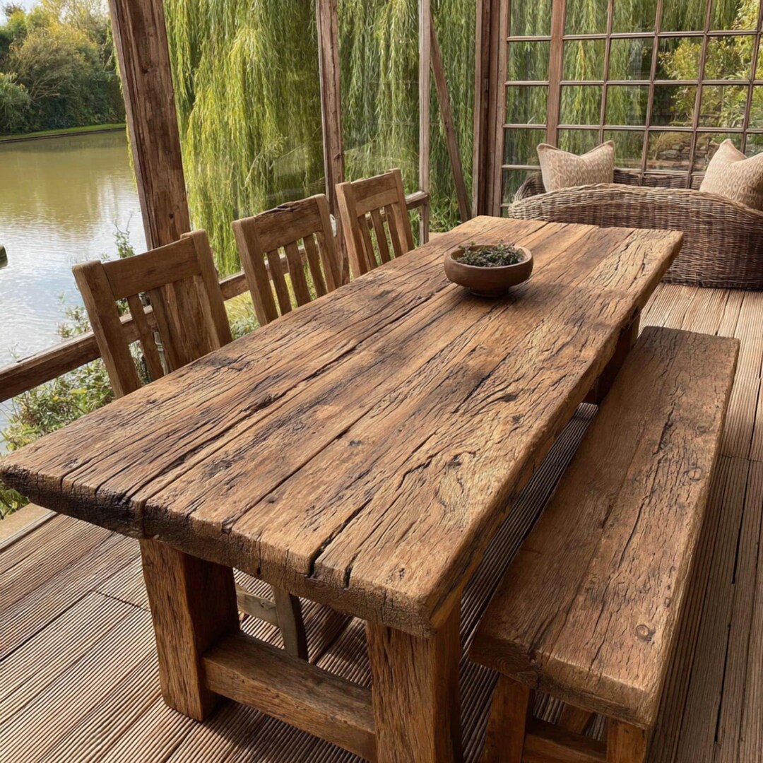 Walnut Farm Table Handmade Walnut Wood Dining Table,modern Rustic Walnut Dining Table ...