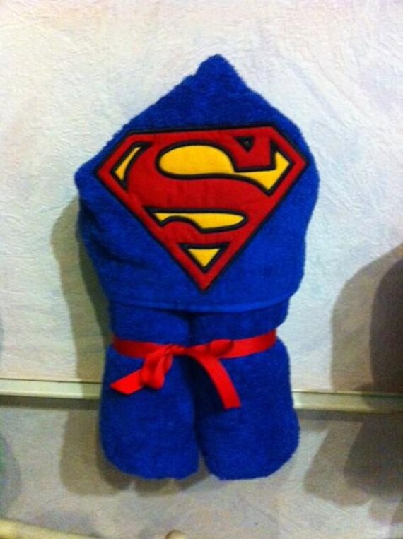 superhero hooded towel