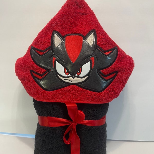 Shadow Hedgehog Hooded Towel