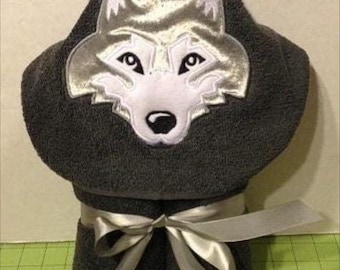 Wolf Hooded Towel