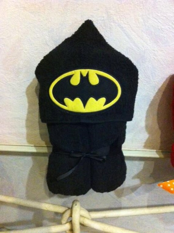 superhero hooded towel