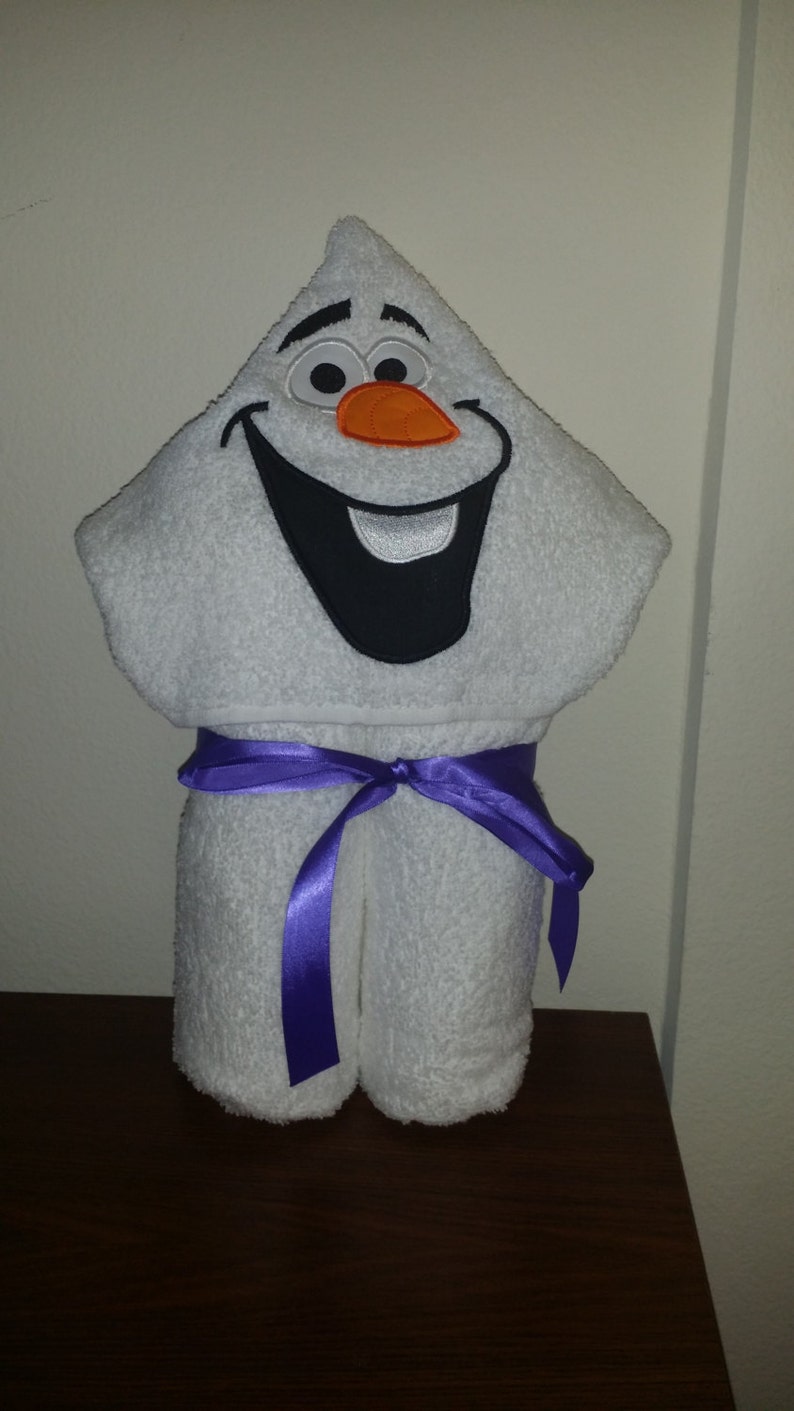 Snowman Hooded Bath Towel
