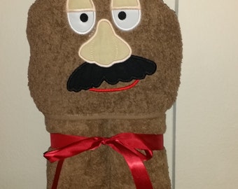 Potato Head Hooded Towel