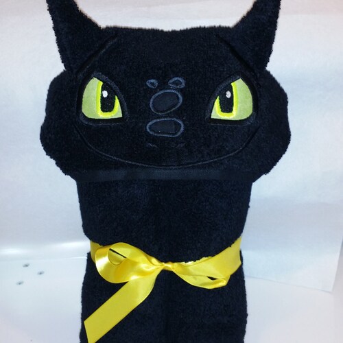 Dragon Hooded Bath Towel Etsy