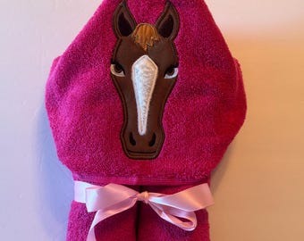 Horse Hooded Towel