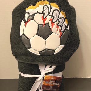 Soccer Hooded Towel