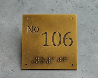 Custom Solid BrassSigns,Brass Plaques,Bronze Nameplates,Metal Door Signs,House Signs,Accessible Hotel&ApartmentSignage,LuxuryWayfindingSigns