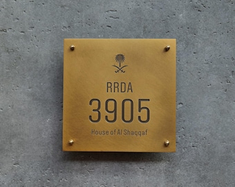 Custom Brass Nameplates | Bronze Plaques | Personalized Metal Signs |Custom Signage|Vintage Door Plates|Commercial Signage|Anniversary Gifts