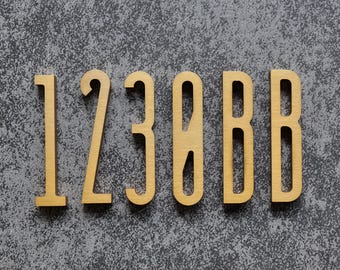 Custom Solid Brass Letters and Numbers – Vintage-Style Metal Signage, House Numbers, Business Signs, Address Plaques
