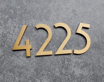 Custom Solid Brass Numbers,PersonalizedBrassLetters,BrushedBrassLetters,MetalLetters,Commercial Signage,3D Number Signage,VintageStyle Signs
