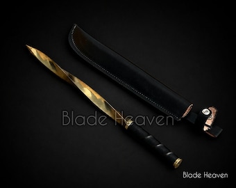 Spada Archangel Blade interamente in metallo con fodero, replica di un oggetto di scena soprannaturale di Archangel, regalo da collezione, regalo di anniversario per lui, decorazione per la casa.