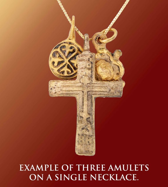 Medieval Christian Cross Necklace C.800-1000 AD - image 6